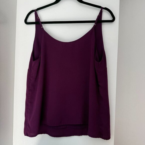 Target A New Day Eggplant Spaghetti Strap Blouse Size Medium - Picture 2 of 4